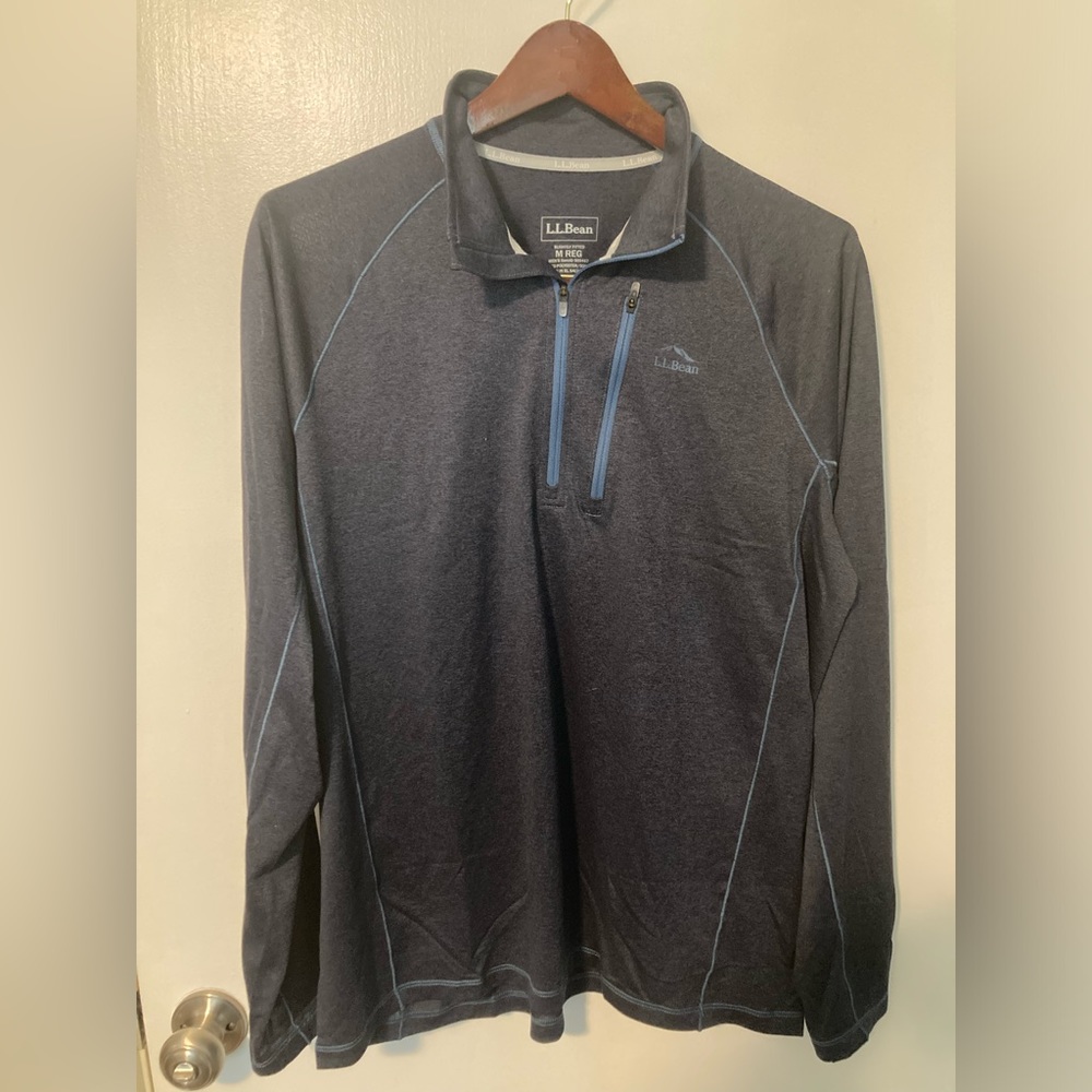 LL Bean lightweight quarter zip - men’s Medium - Blue